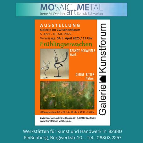 Ausstellung in Weilheim mit Denise Ritter und Berndt Schweizer