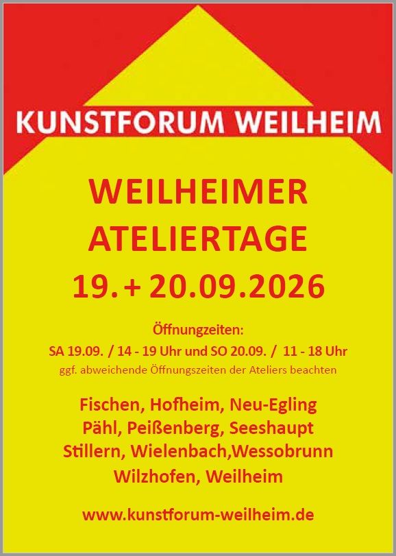 Ateliertage Kunstforum Weilheim 2026